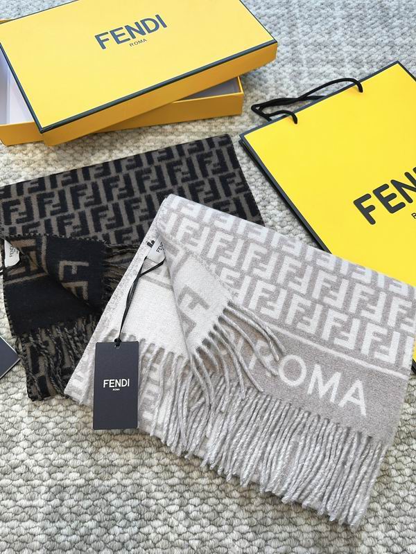 Fendi scarf 30X180cm 80%羊毛 20%羊绒 E17